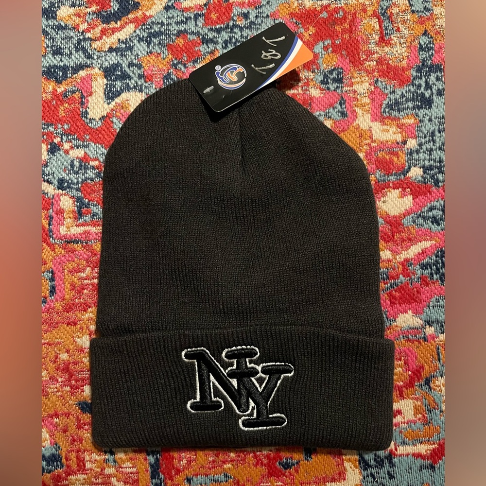 New York Beanie • Brand New, with Tags • Dark Gray